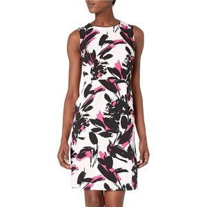 Kasper Women's Brushed Flower Printed Crepe Dress - Size 10